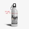 Personalized With Name [Happy Anniversary]  Aluminum Sipper Water Bott