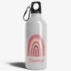 Personalized [Designer] Sipper Bottle 650ML White | Rainbow Art With N