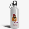 Personalized [Designer] Sipper Bottle 650ML White | Funny Punjabi Men 