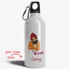 Personalized [Designer] Sipper Bottle 650ML White | Funny Punjabi Men 