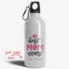 Personalized [Designer] Sipper Bottle 650ML White | Best Mom Ever Art 