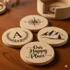 Coaster Set Personalized 6pcs