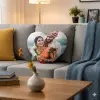 heart pillow with photo print