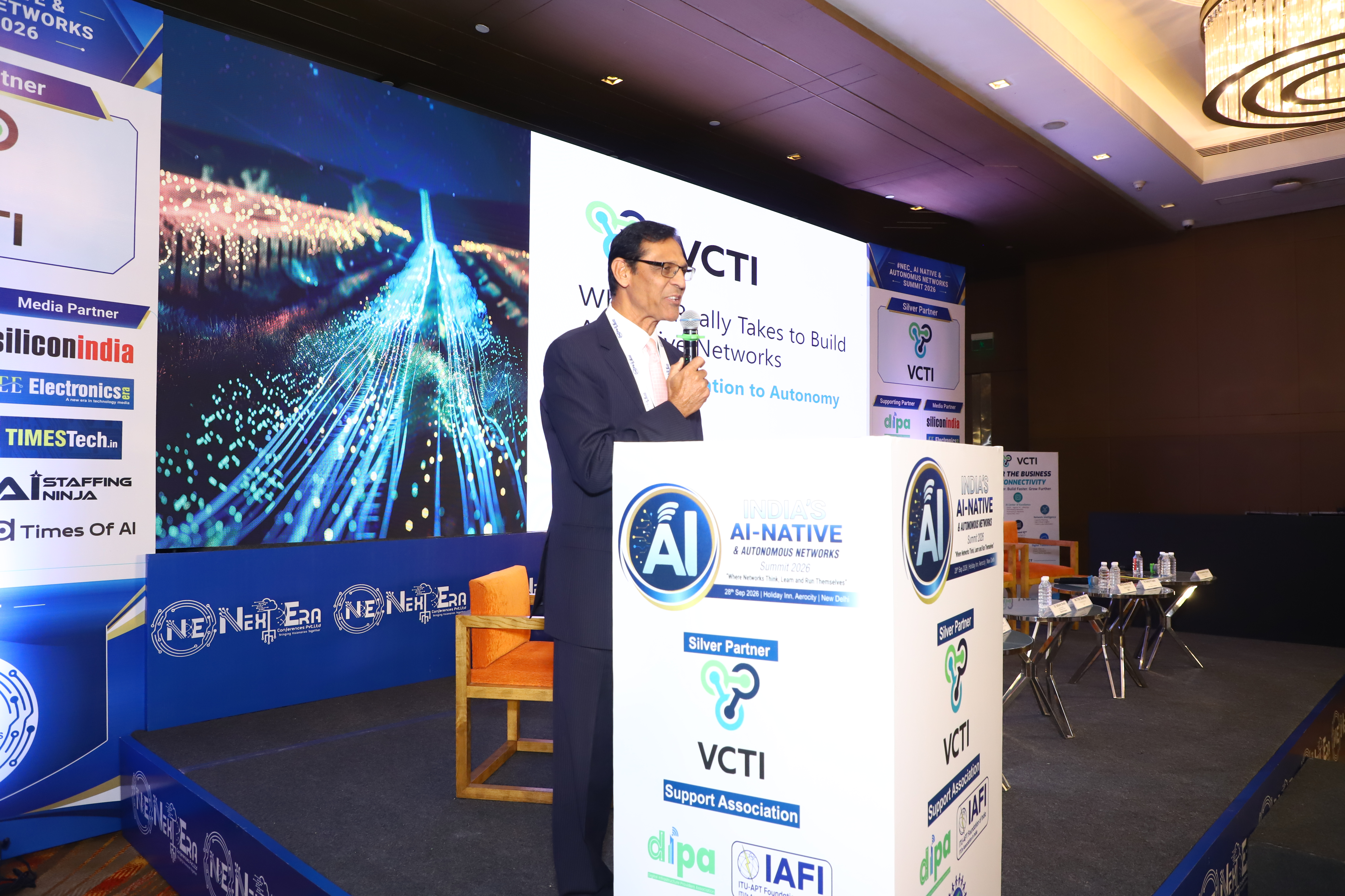 Business conference audience and event presentation
