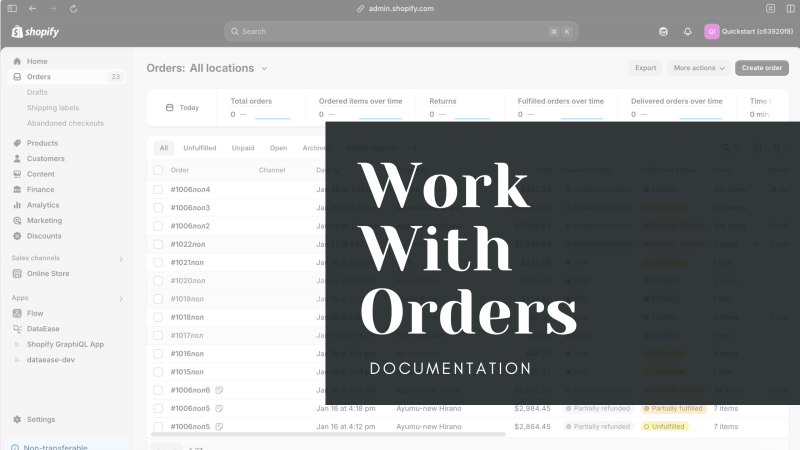 Orders