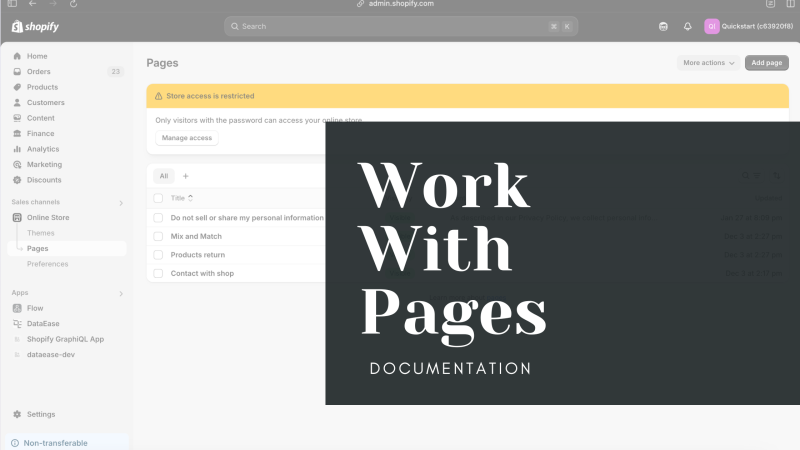 Pages