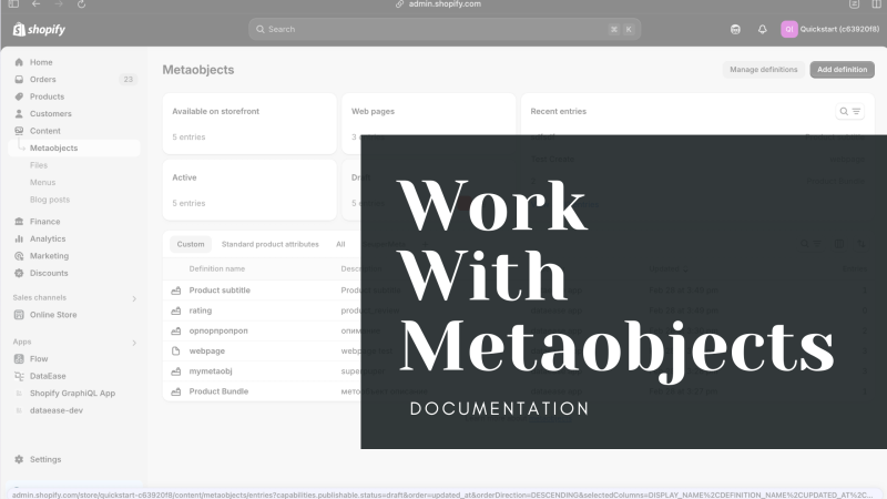 Metaobjects