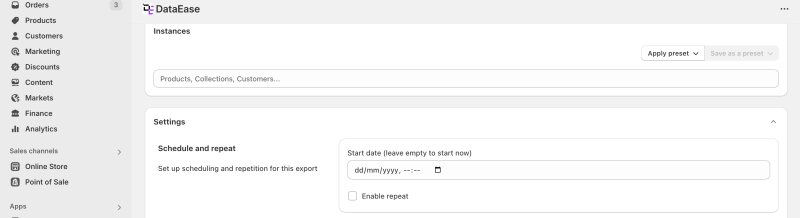 Scheduled Tasks DataEase