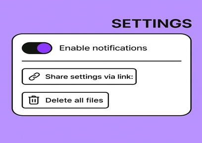 Settings