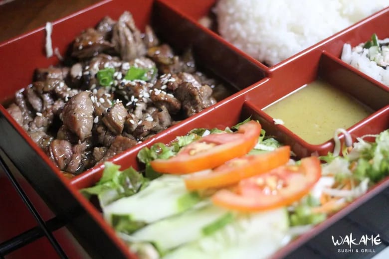 Bento de bœuf teriyaki