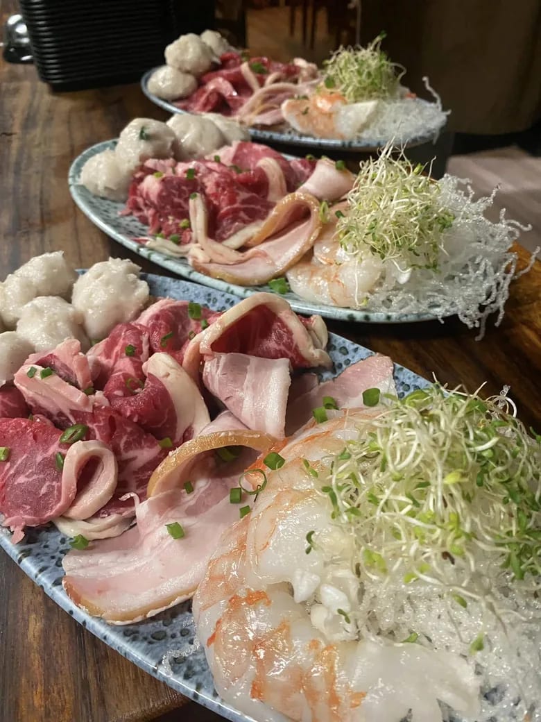 Plateau de shabu shabu