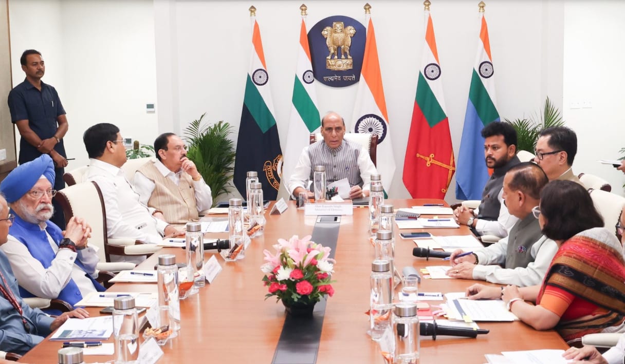 Defense Minister Rajnath Singh Chairing 5th Informal Group of Ministers on West Asia