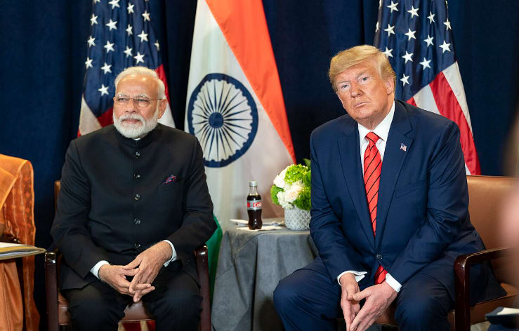 PM Narendra Modi with US President Donald Trump