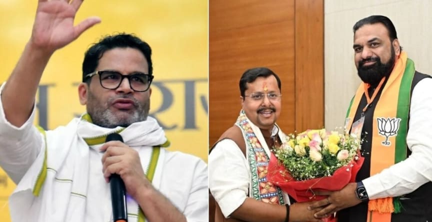 Prashant Kishor, Nitin Nabin and CM Samrat Chaudhari