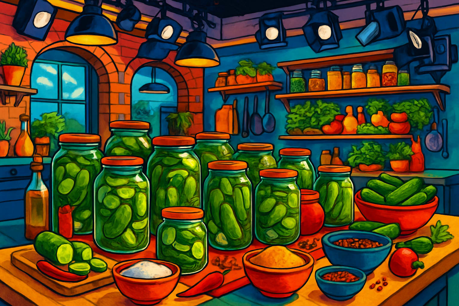 A scene from Taarak Mehta Ka Ooltah Chashmah featuring Madhavi's pickle business.