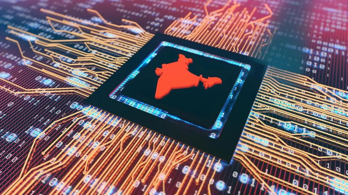 A modern semiconductor manufacturing facility with advanced technology.