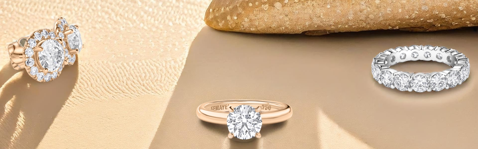 rings on sand