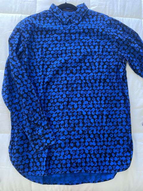 Camisa Louis Vuitton Azul con Estampado