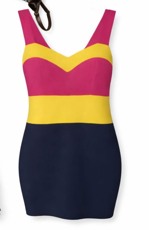 Vestido de Baño Colorido Talla Única