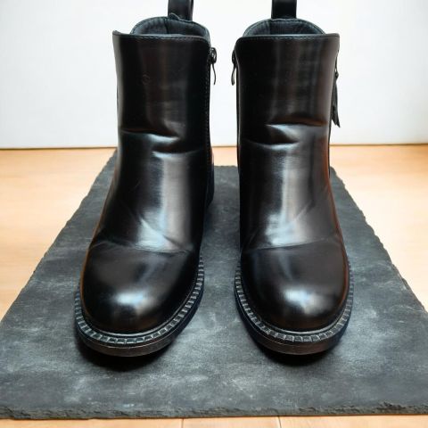 Botines de Cuero Negros Goodyear #4