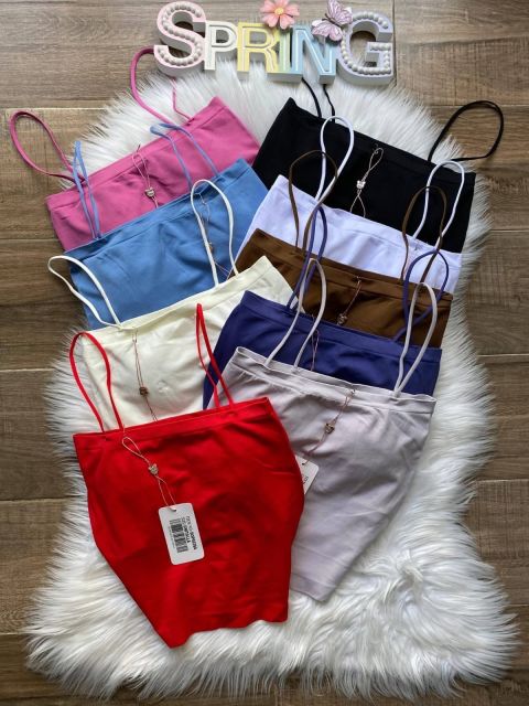 Tops Sin Mangas de Colores Variados