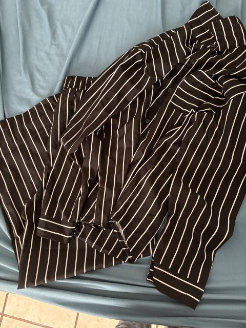 Conjunto de Rayas Negro y Blanco