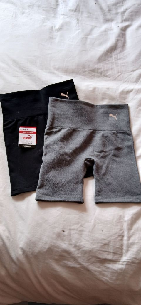 Paquete de 2 Pantalones Cortos Puma para Ciclismo - Talla Mediana