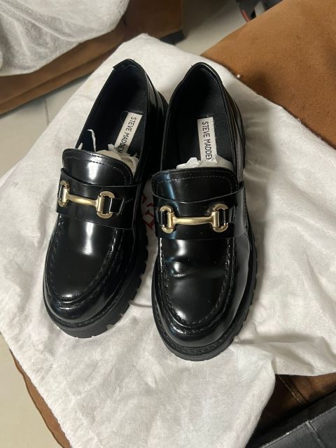 Zapatos Steve Madden Negros Brillantes