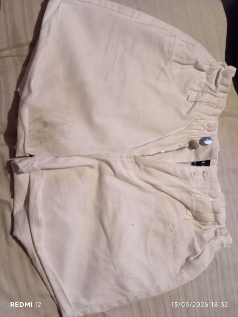 Shorts Blancos de Algodón para Mujer