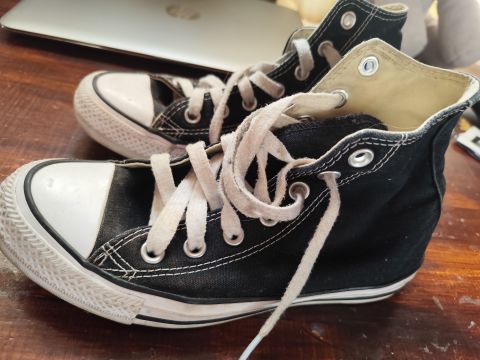 Tenis Converse Altos Negros