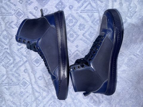 Tenis Versace Altos Color Azul