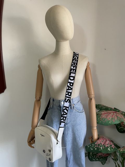 Bolso de Hombro Karl Lagerfeld Blanco