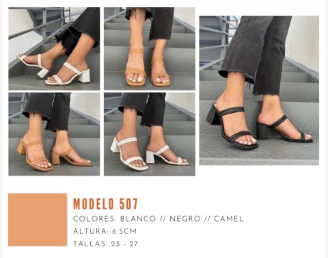 Sandalias Modelo 507 y 502 - Colores Variados