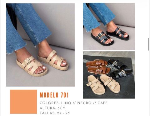 Sandalias Modelo 701 - Colores Variados