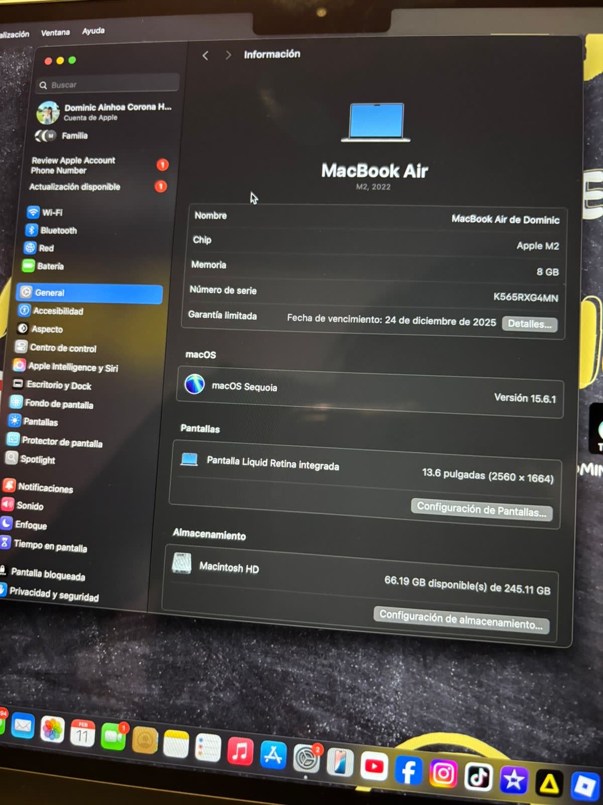 MacBook Air M2 2022 - 8GB RAM - Buen Estado - imagen 2