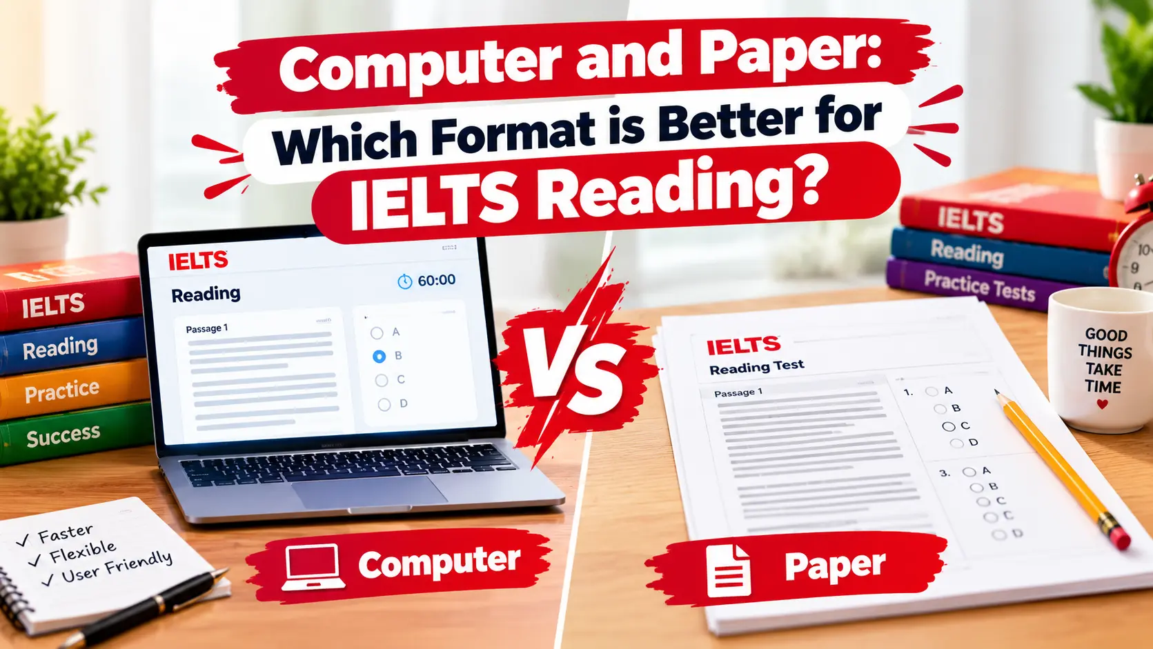 Computer and Paper: Which format is better for IELTS Reading?