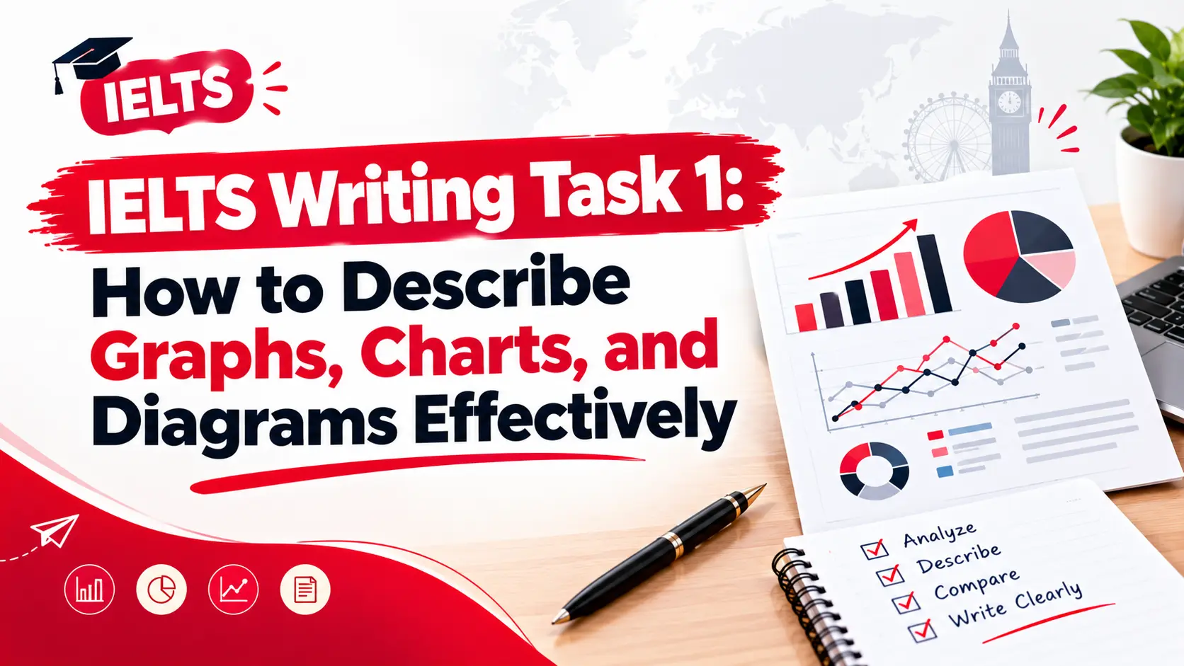 IELTS Writing Task 1: How to Describe Graphs, Charts, and Diagrams Effectively