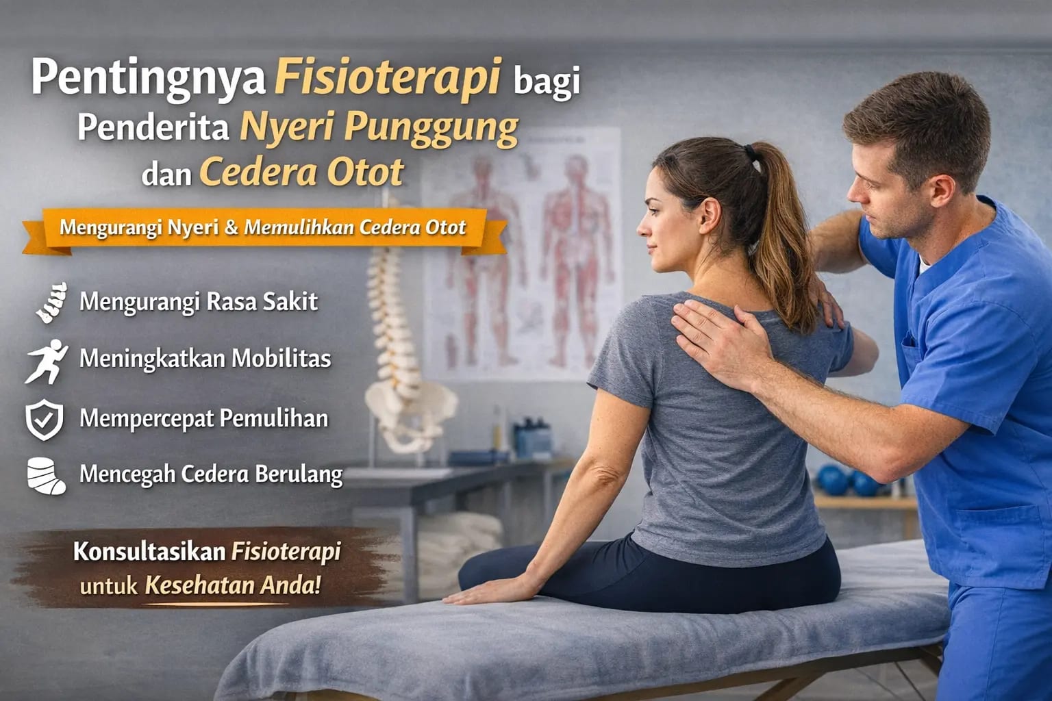 image Manfaat Fisioterapi untuk Nyeri Punggung dan Cedera Otot