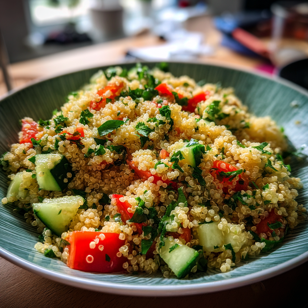 Quinoa-Salat mit viel Petersilie und Zitrone - Einfaches Rezept auf ...