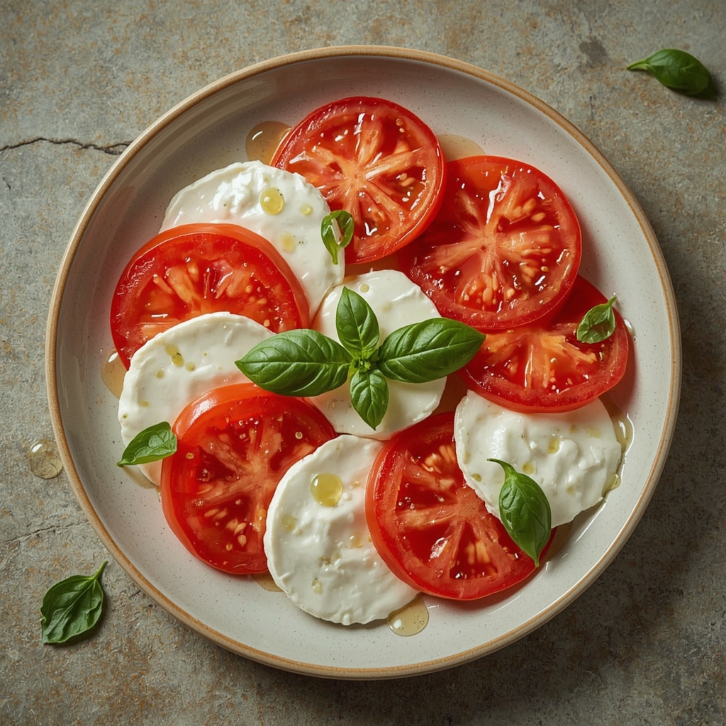 Caprese Salat (Tomate-Mozzarella) - Einfaches Rezept auf Leckere Rezepte