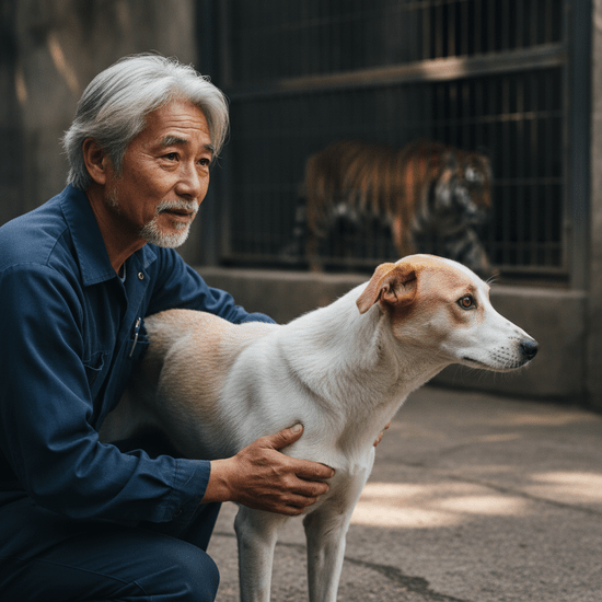 Una perra cría 3 cachorros de tigre – Años después, el tigre hace algo que hace llorar al cuidador del zoo