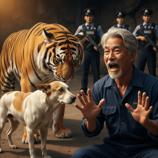 Una perra cría 3 cachorros de tigre – Años después, el tigre hace algo que hace llorar al cuidador del zoo