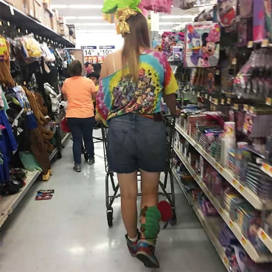 Un estilo único y audaz en las compras del supermercado