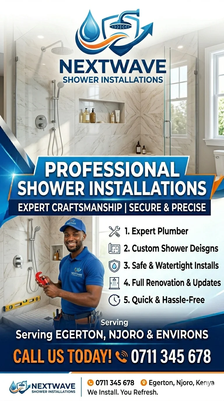 NEXTWAVE SHOWER INSTALLATIONS