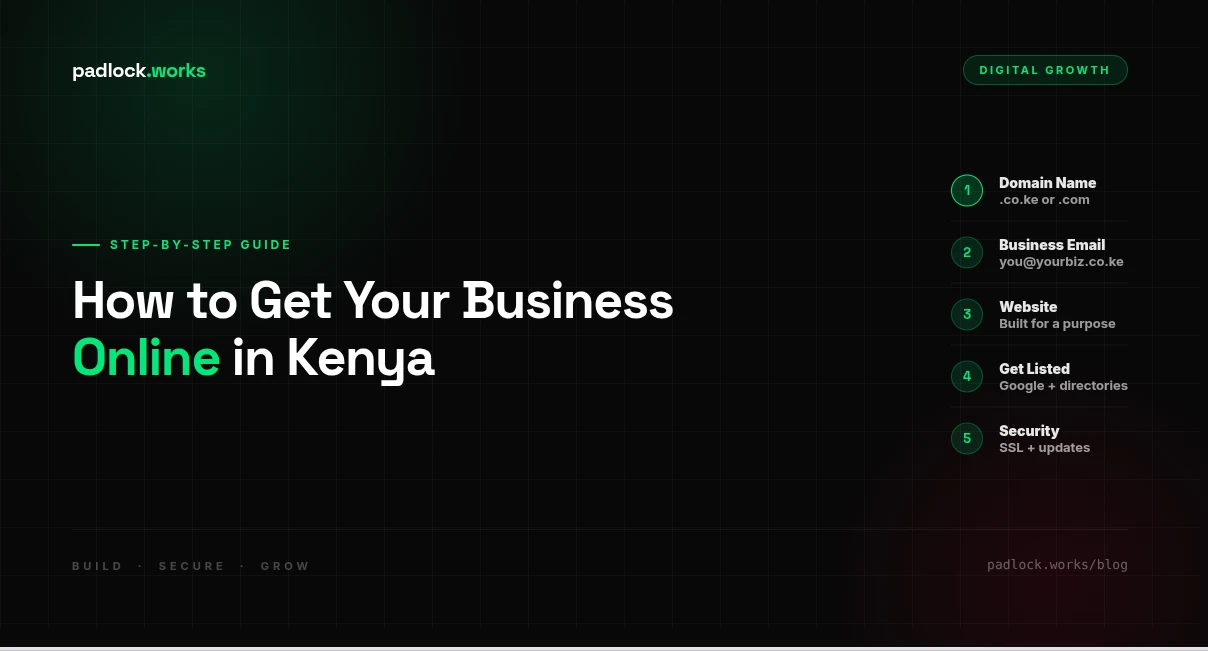 How to Get Your Business Online in Kenya — The Right Order