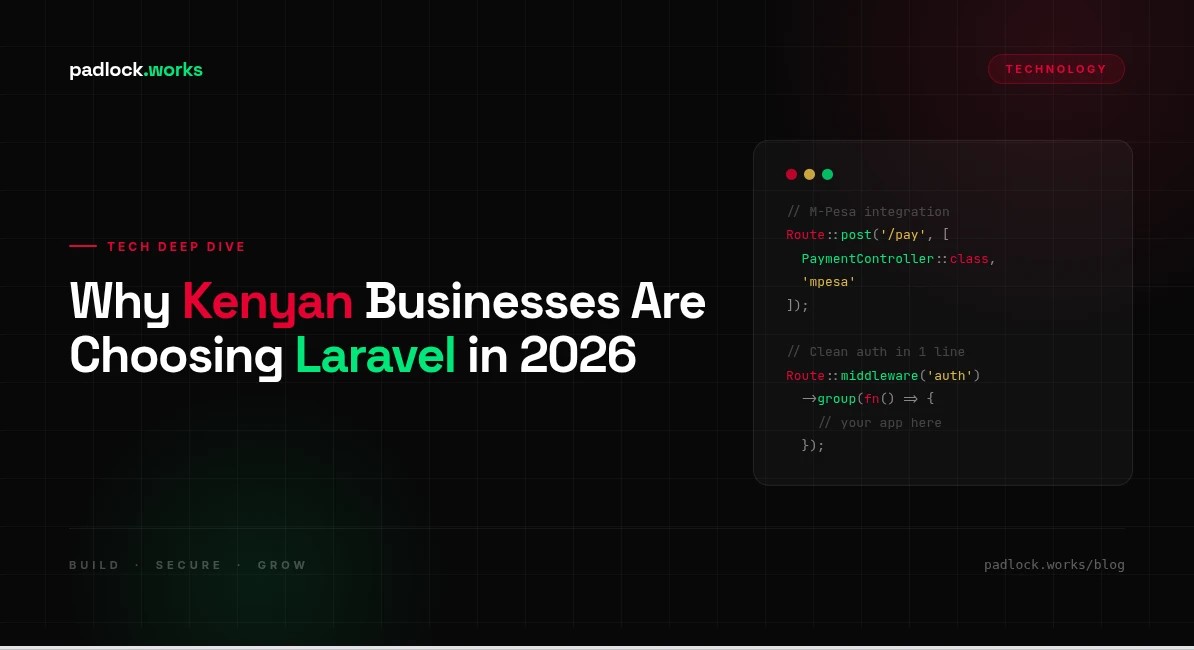 Why Kenyan Businesses Are Choosing Laravel for Their Systems