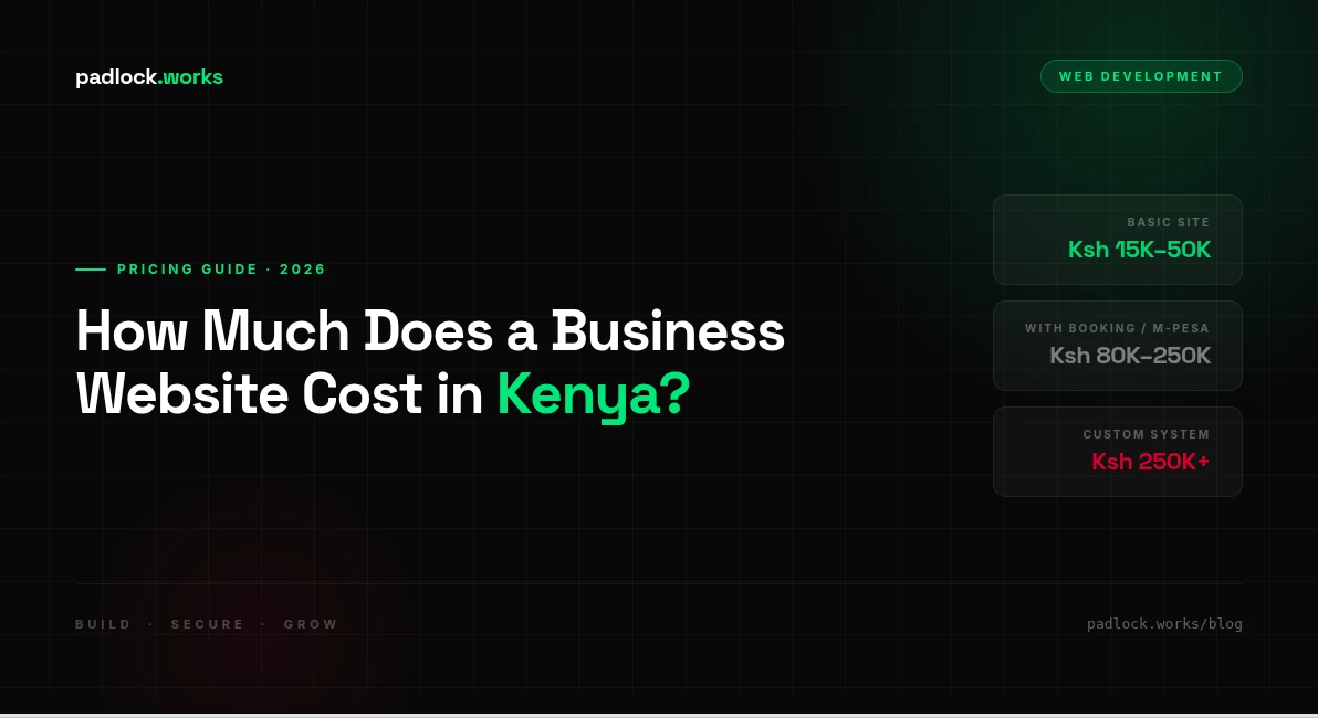 How Much Does a Business Website Cost in Kenya in 2026?