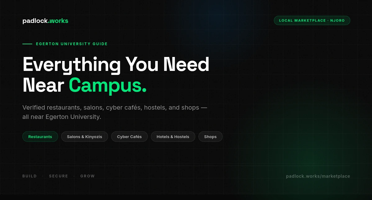 The Egerton Comrade's Guide to Businesses Near Campus