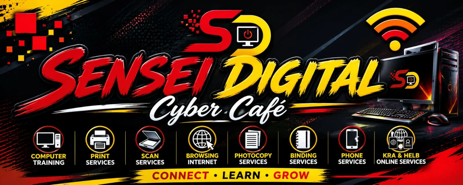 Sensei Digital Cyber Cafe Storefront