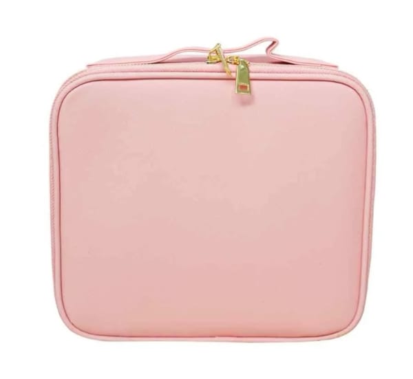 Maleta de maquillaje mediana rosa